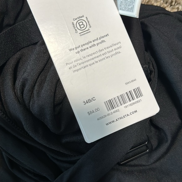 NWT! ATHLETA Black Maldives Bra Cup Tankini - Multiple Sizes🩵 - Picture 7 of 12